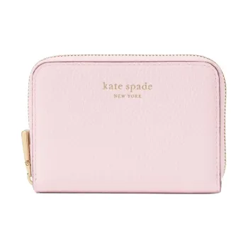 Kate Spade Cow Leather With Eggshell Pattern Leather Wallet Women's Shimmer Pink