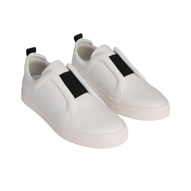 PIERRE HARDY Slider Low-Top Skateboard Shoes Men's White-2