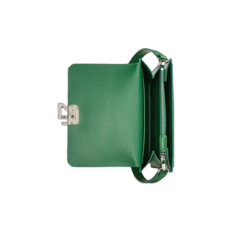 Ralph Lauren Cow Leather Shoulder Bag Crossbody Bag Unisex Dark Green-2
