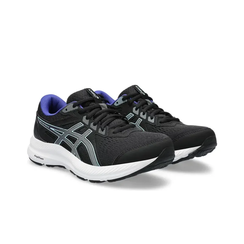 Asics Gel-Contend 8 Durable Breathable Low-Top Casual Running Shoes Women's Black White-2