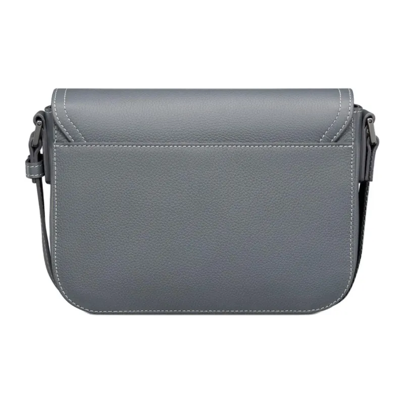 DIOR Grained Calfskin Saddle Messenger Bag, Crossbody Bag, Shoulder Bag Men's Dark Gray-3