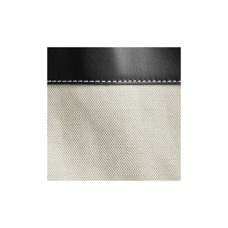 Bottega Veneta Leather With Canvas With Linen With Cotton With Polyurethane Handbag Tubas Men's Black-4