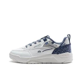 XTEP New Dawn Lightweight Low-Top Skateboard Shoes Women's White Blue