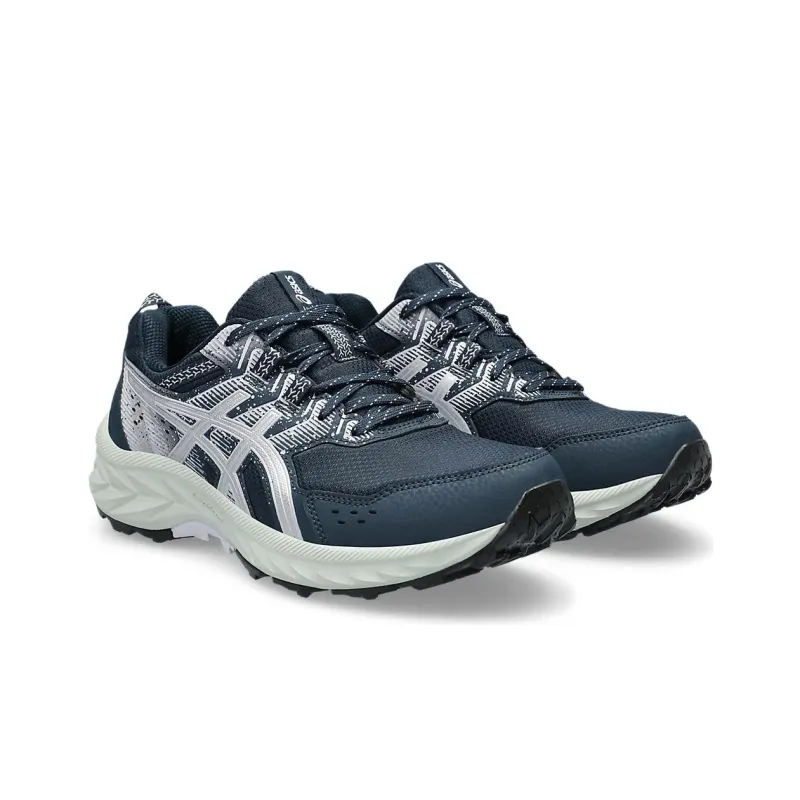 Asics Gel Venture 9 Durable Breathable Low Top Casual Running Shoes Women's Blue Silver-2