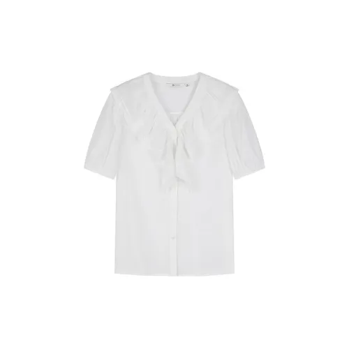 H'S Chiffon Shirts Women's White