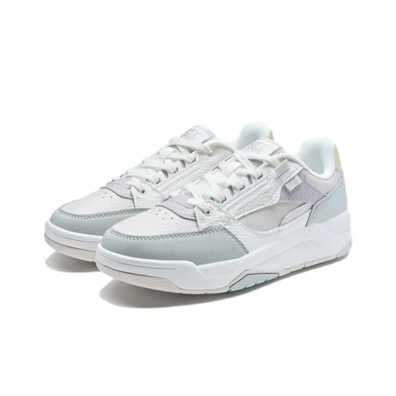 XTEP New Glow Lightweight Low Top Skateboard Shoes Women's White Blue-2