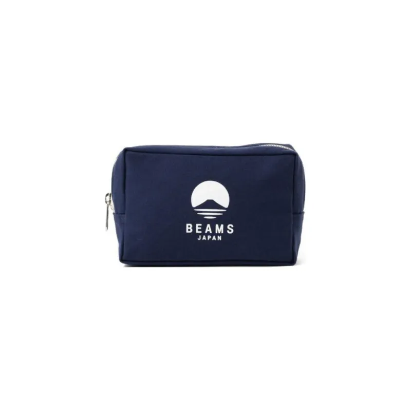 Beams × Evergreen Works Collaboration Cotton Storage Bag Unisex Black/Marine Blue/Orange-4