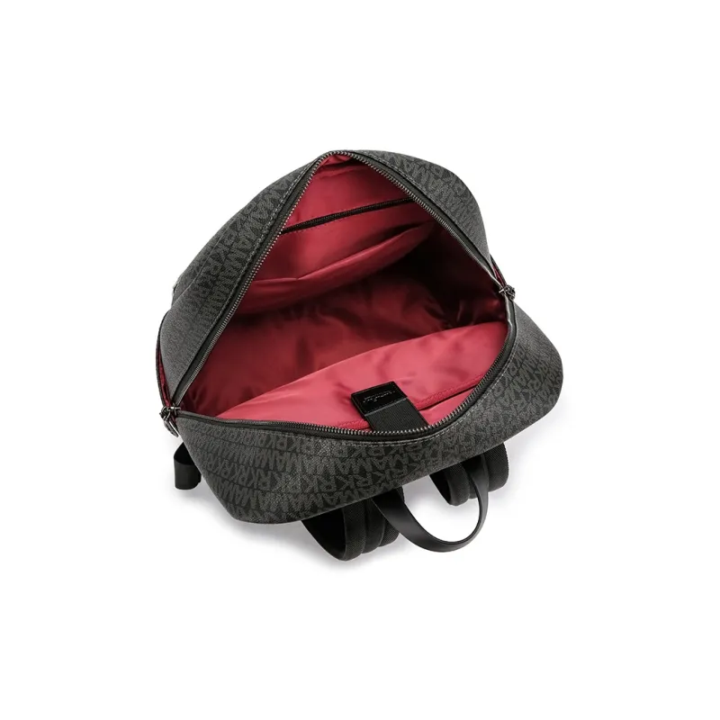 FAIRWHALE PVC Backpack Regular Unisex Graphite Gray/Dull Yellow Brown/Dusty Blue-6