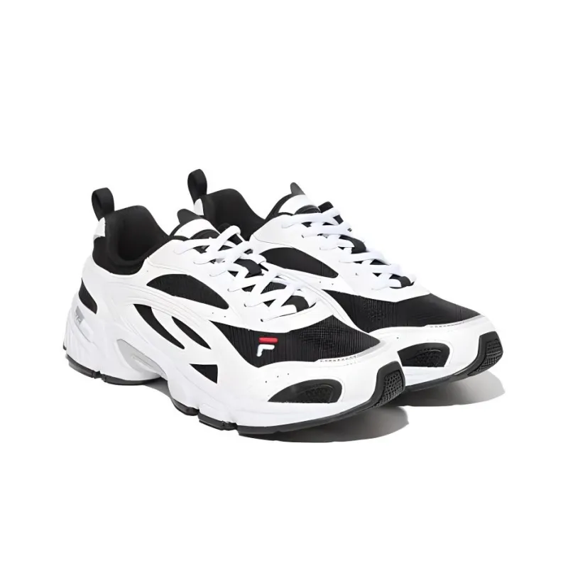 FILA Taurus V3 Anti Slip Wear Resistant Low Top Chunky Sneakers Unisex White-2