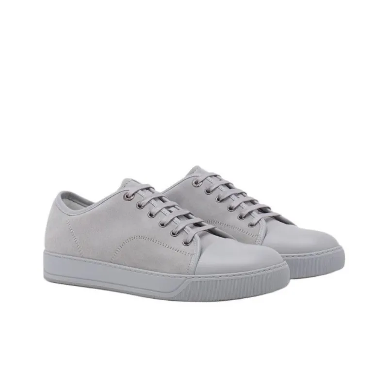Lanvin Skateboard Shoes Men's Gray-2