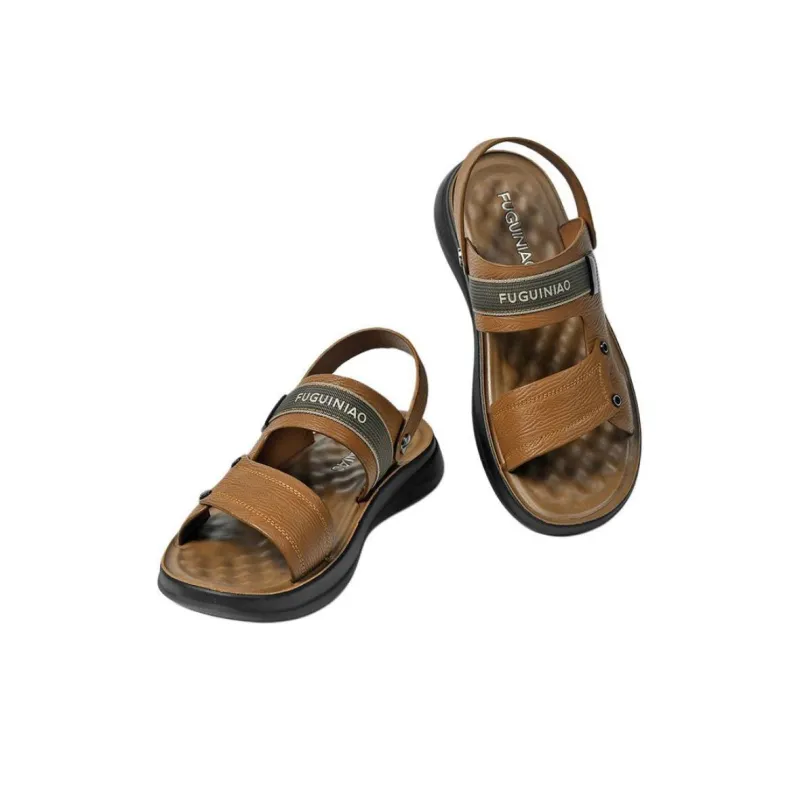 Rich birds Beach Sandals Men Brown/Khaki-5