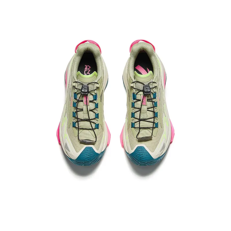 Anta Waterproof Low Top Running Shoes Women's Washed Green-2