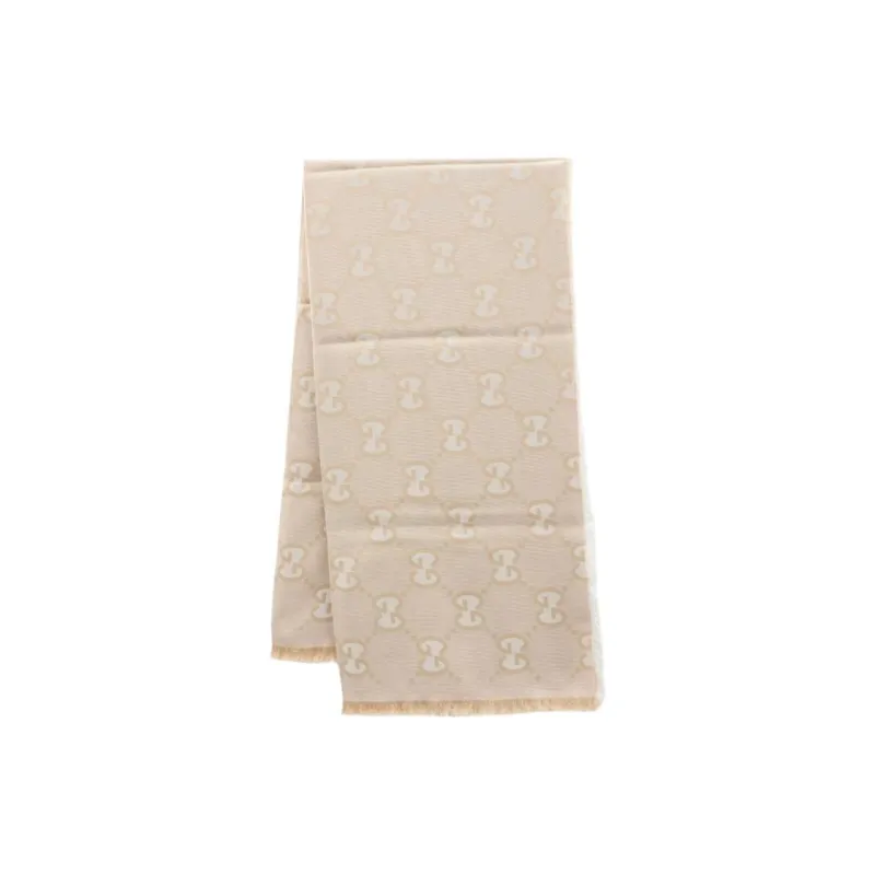 GUCCI Gg Jacquard Fringed Scarf-1