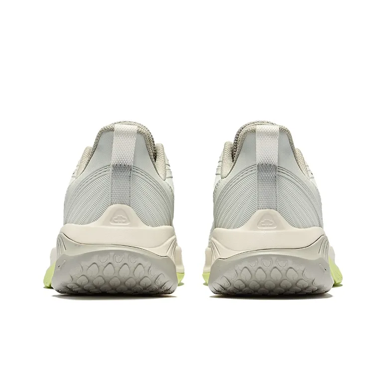Erke Cushioned Wear Resistant Breathable Low Top Casual Running Shoes Men's Wild Gray-4