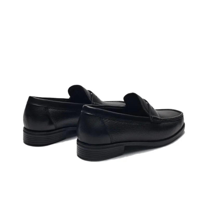 Biyin Leufen Loafers Men's Black-4