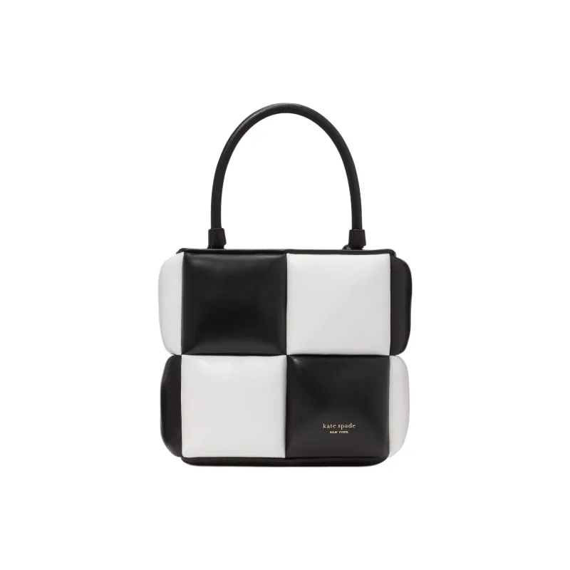 Kate Spade Sheepskin Shoulder Bag Crossbody Bag Handbag Women's Black & White-0