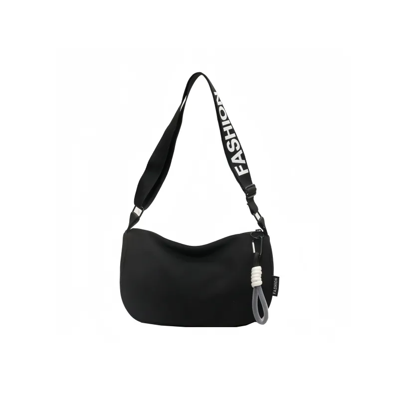 GOBLIN SHARKS 1759 Fabric Shoulder Bag Regular Unisex Black/White & Black/White & Blue-0