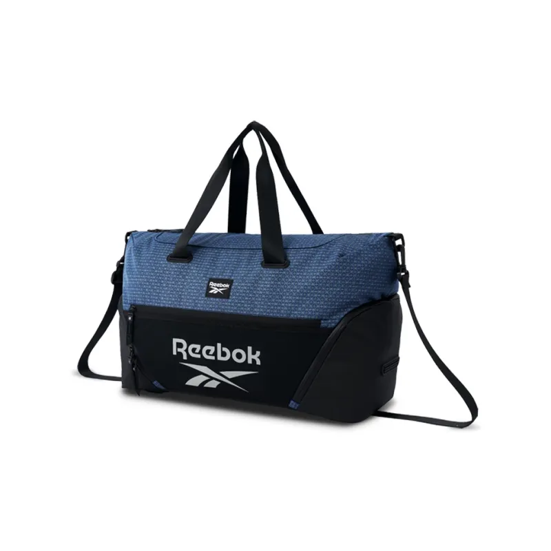 Reebok Fabric Shoulder Bag, Crossbody Bag, Handbag Medium Size Men's Black/Navy Blue/Gray Green-1