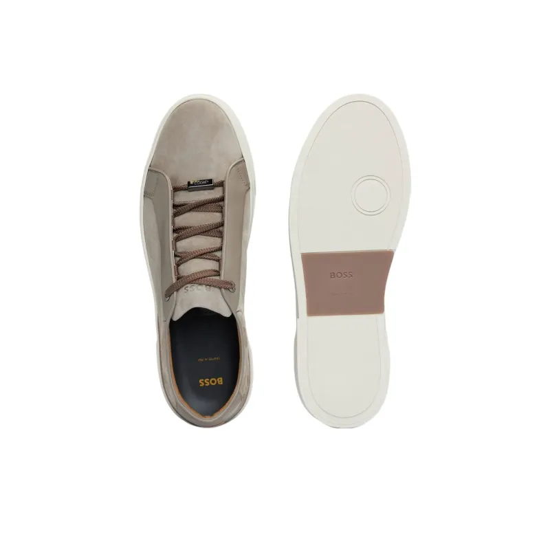 HUGO BOSS Low Top Skateboard Shoes Men's Gray-4