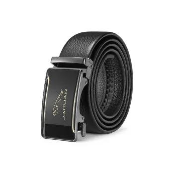 JAGUAR Classic Business Genuine Leather Convenient Automatic Buckle Casual Versatile Leather Belts Men's Width  3.5cm