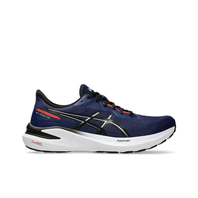 Asics GT 1000 13 Cushioning, Wear Resistant Low Top Running Shoes Men's Blue-1