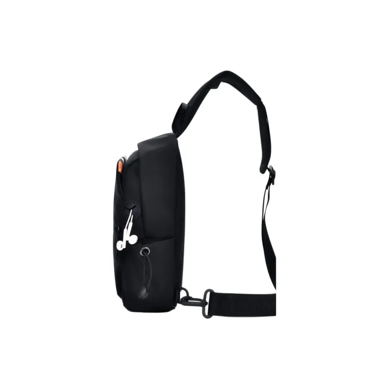 SEPTWOLVES Fabric Sling Bag, Crossbody Bag, Shoulder Bag Regular Unisex Black-2