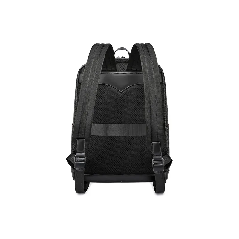 FAIRWHALE PVC Backpack Regular Unisex Graphite Gray/Dull Yellow Brown/Dusty Blue-3