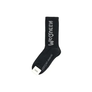 Alexander McQueen Logo Intarsia Knit Socks