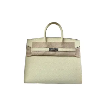 HERMES Birkin Epsom Leather Birkin Bag Handbags Women's Milton Yellow
