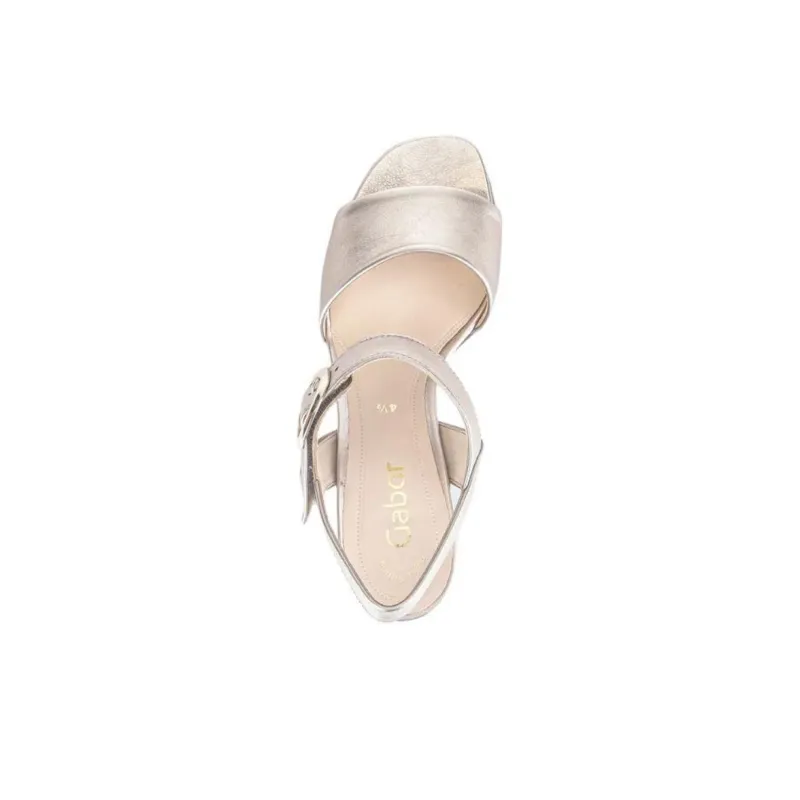 Gabor Strap Sandals 5cm Women's Metallic-2