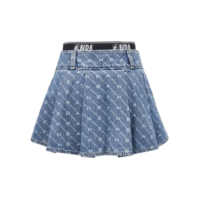 ONLY x Nba Denim Short Skirts Women's-4