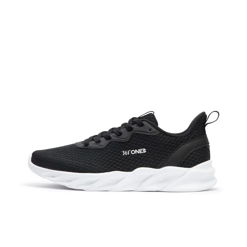 361° Abrasion Resistant, Breathable, Lightweight Low Top Casual Running Shoes Men's Black White-0