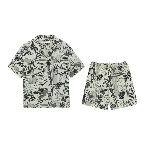 QINZUIMAO Pajama Set Women's Light Gray
