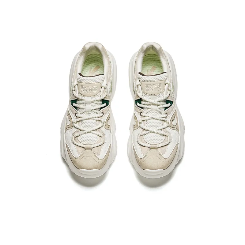 Anta Life Collection Wear resistant And Lightweight Low Top Casual Shoes Women's Chalk-2