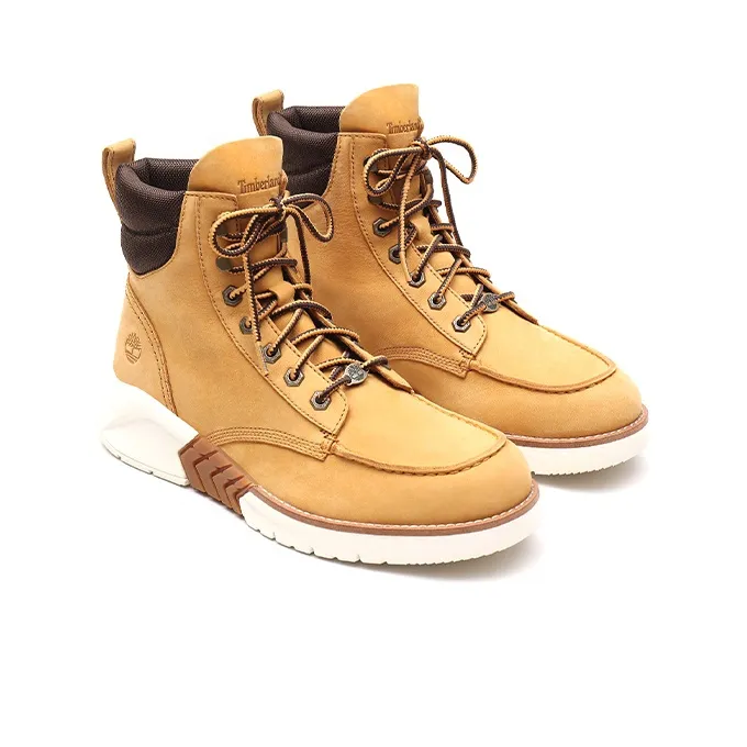 Timberland Abrasion Resistant Shock Absorbers Short Outdoor Boots Men's Wheat-2