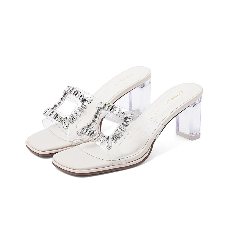 COMELY Rubber Sole Slip Resistant Slide Slippers Women's-1