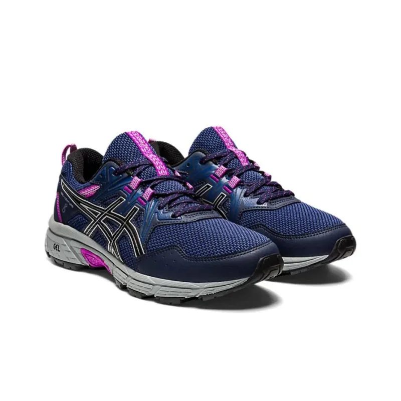 Asics Gel-Venture 8 Cushioning Wear-Resistant Low-Top Running Shoes Women's Dark Blue-2
