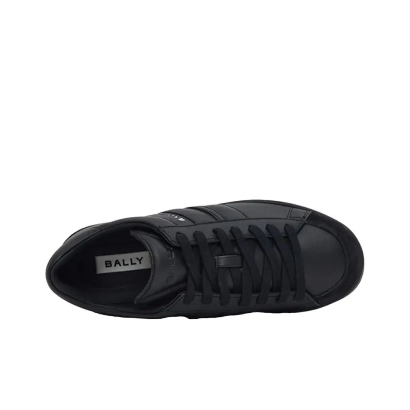 BALLY Tyger Low Top Skateboard Shoes Men's Black-4