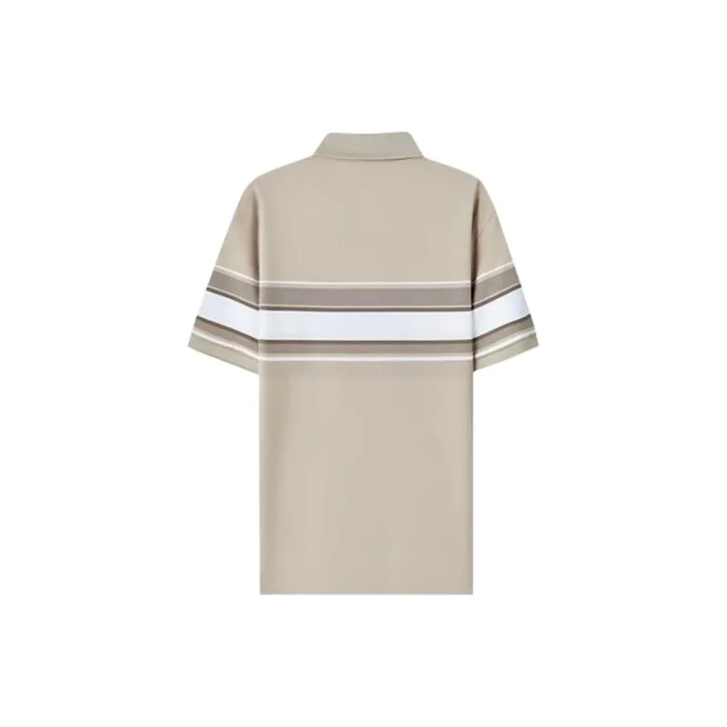 GOLDLION Polo Shirt Unisex Light Coffee-1