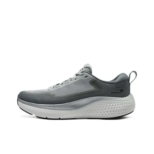 Skechers MEN'S GO Anti Slip Wear Resistant Low Top Casual Running Shoes Men's Gray White
