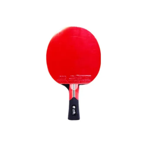 DOUBLEFISH Qilin Style Ping Pong Paddles Unisex Pure Wood Red Black Red