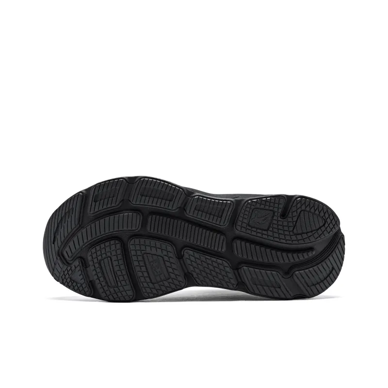 QIAODAN Breathable Low Top Running Shoes Women's Black White-4