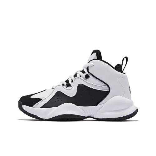 QIAODAN Cushioning Anti Slip Wear Resistant Breathability Basketball Shoes Women's White Black