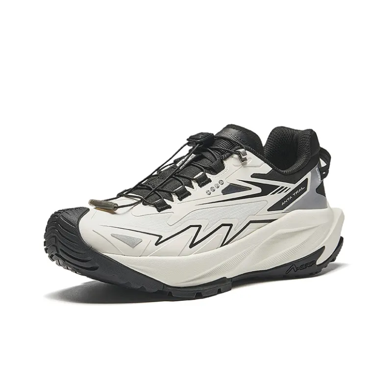 Anta Water Resistant Low Top Running Shoes Women's Ivory White-1