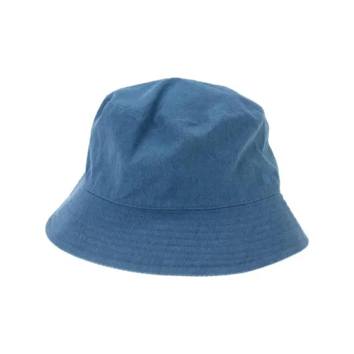 Beams Cotton Fabric Bucket Hats Men's Blue