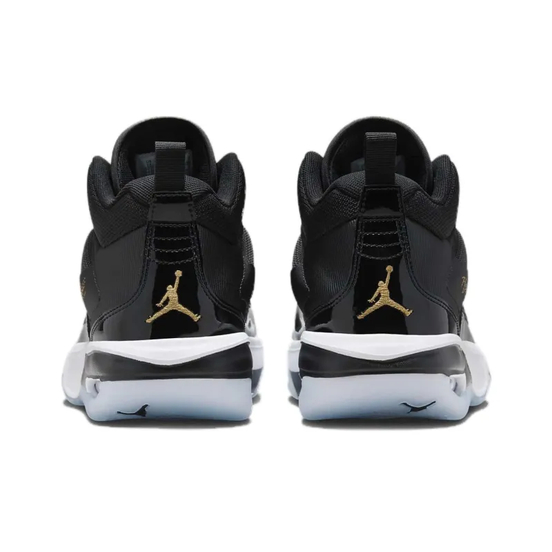 JORDAN Stay Loyal 3 Black White Football Grey Metallic Gold-4