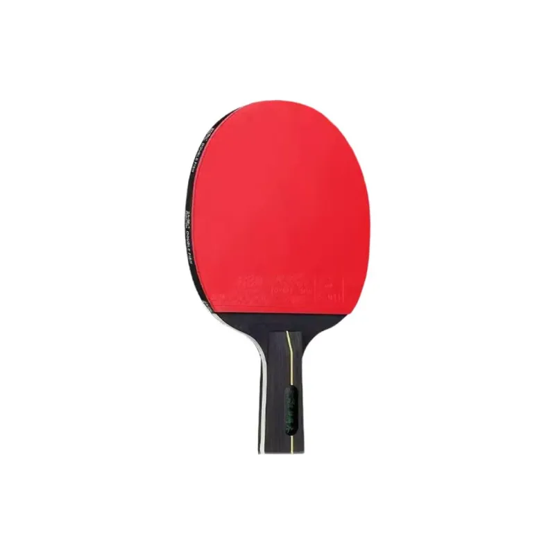 DOUBLEFISH Ping Pong Paddles Unisex Pure Wood Red Horizontal Beat Straight Beat-4