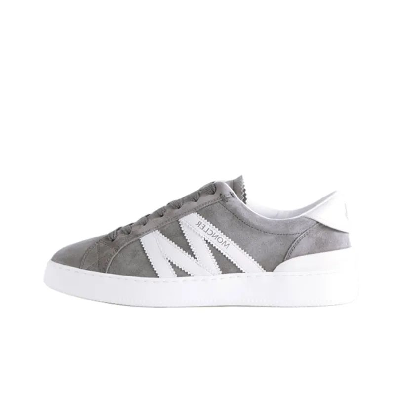 Moncler Monaco Low Top Skateboard Shoes Men's Gray-0