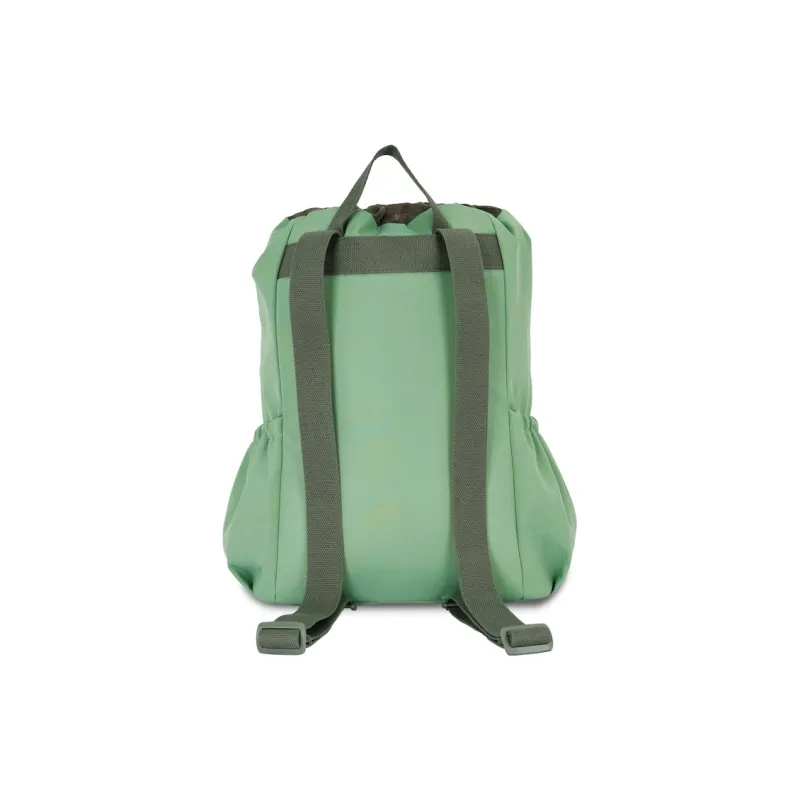 Reebok Fabric Casual Drawstring Backpack Medium Size Women's Cream White/Light Pink/Matcha Green-11