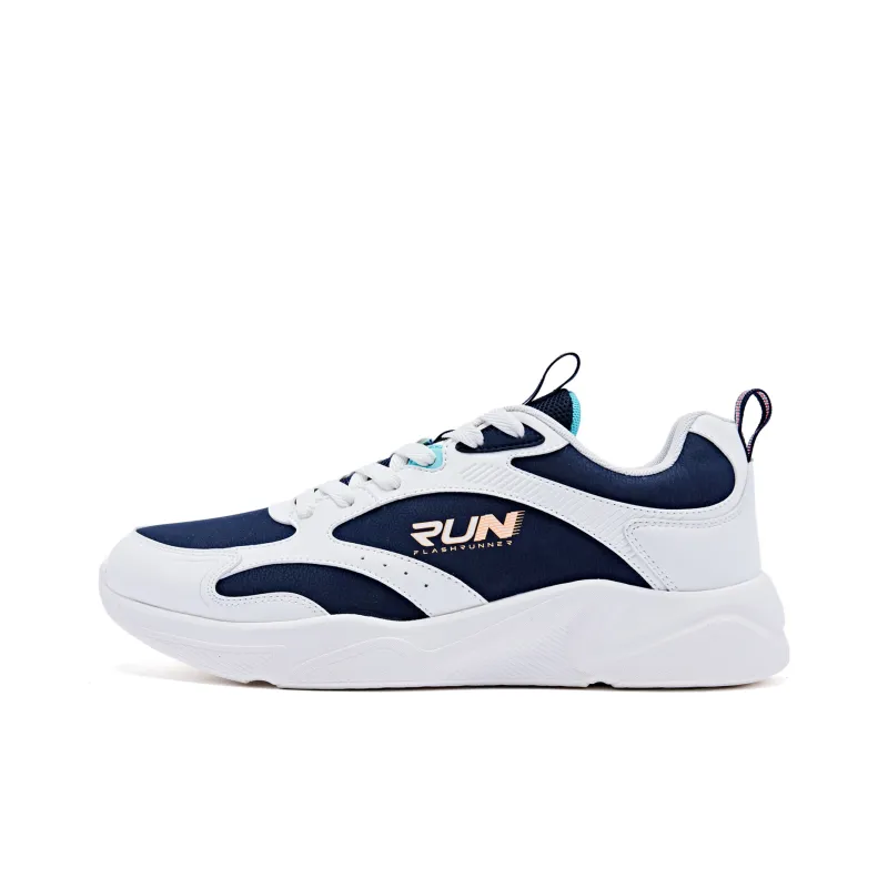 QIAODAN Cushioning Breathable Low-Top Running Shoes Men's Nova Blue-0